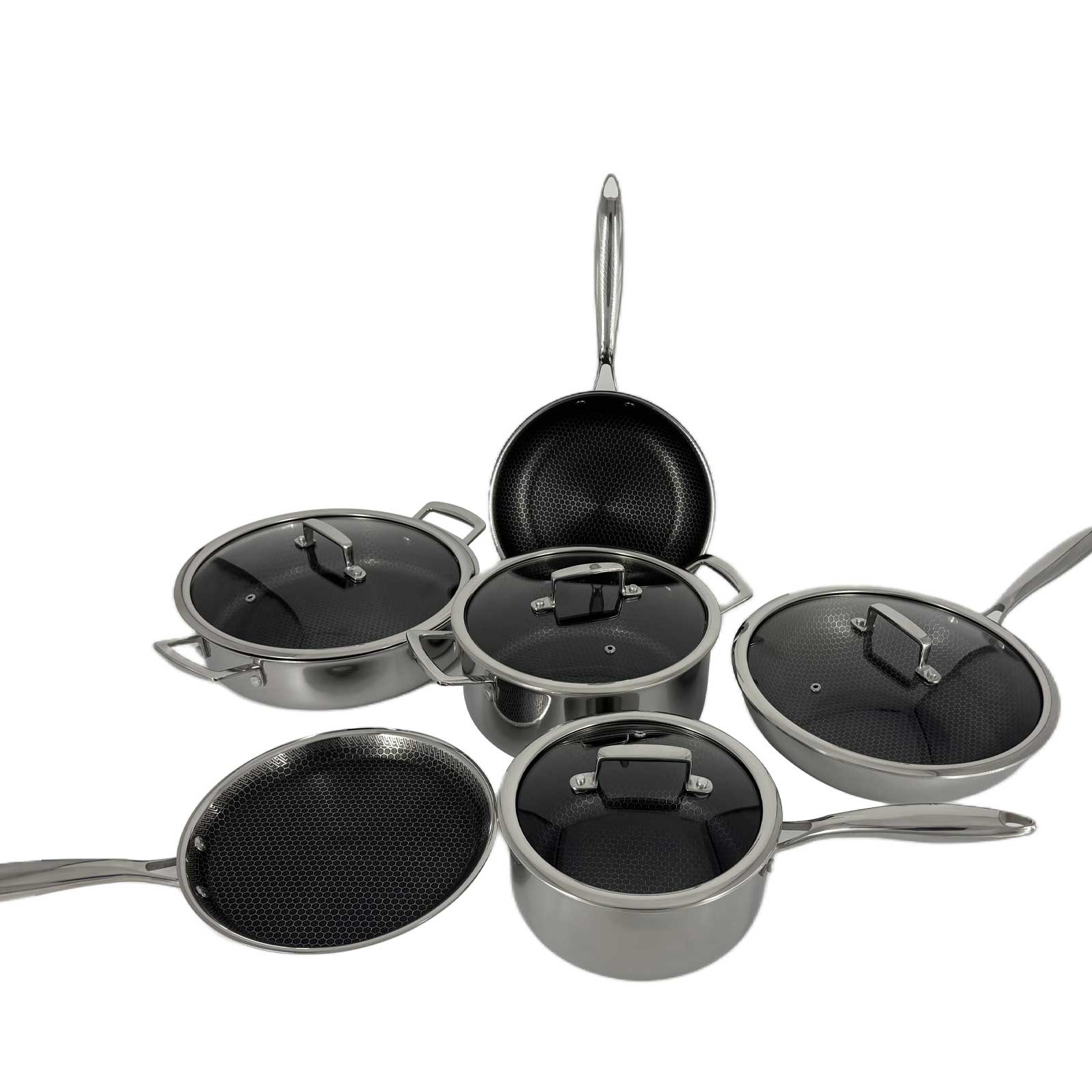 10PC Tri-Ply Stainless Cookware Set
